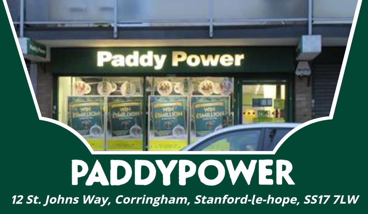 12 St. Johns Way, Corringham Paddy Power Stanford-Le-Hope – Betting Shop