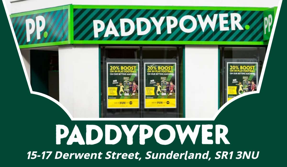 Ground Floor, 15 Yorkshire Street Paddy Power Sunderland – Betting Shop