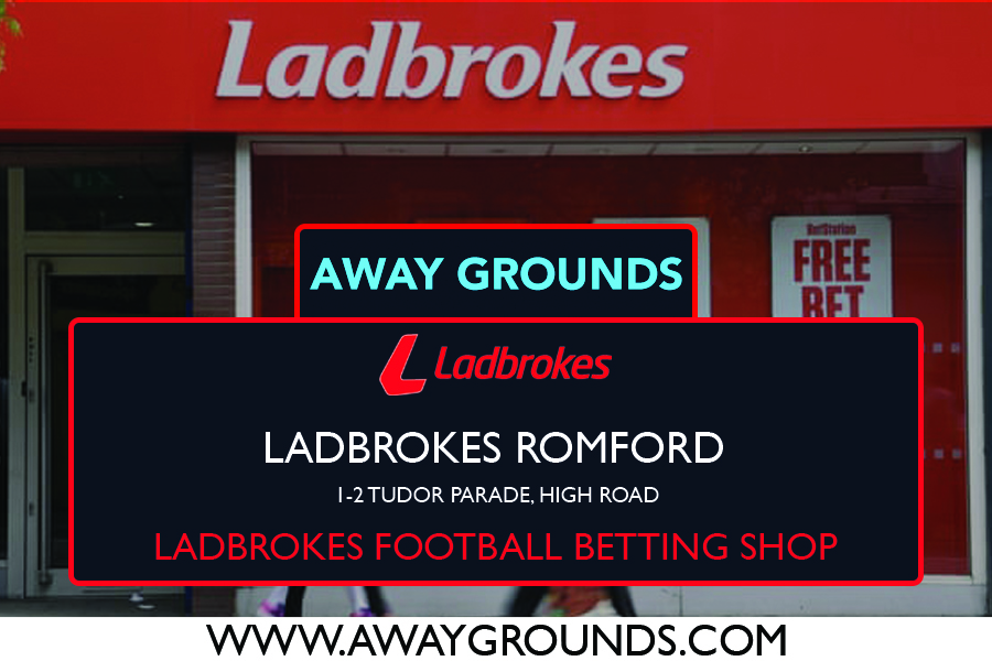 1-2 Tudor Parade, High Road – Ladbrokes Football Betting Shop Romford