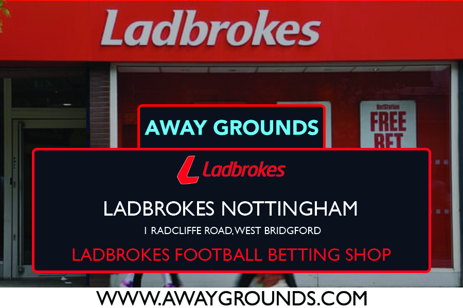 1 Radcliffe Road, West Bridgford – Ladbrokes Football Betting Shop Nottingham